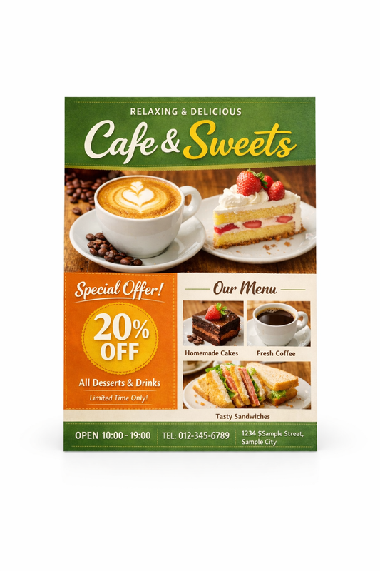 オリジナルフライヤー制作｜イベント・店舗向け